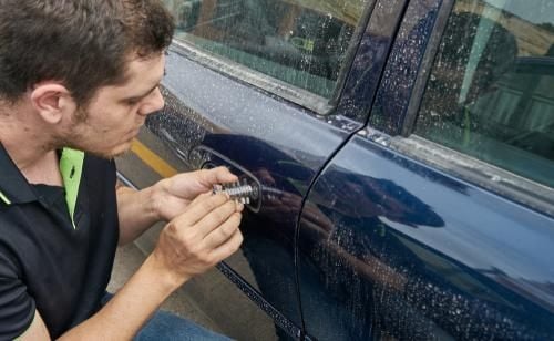 An employee at A1 Locksmith Services